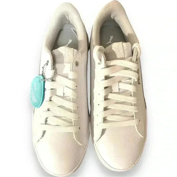NWT Puma VIKKY V2 METALLIC SHOES With Box White and Silver Women’s size 7.5 - Picture 6 of 10